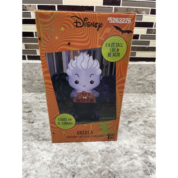Disney Villains Ursula Blow Up Inflatable Light Up 3.5 Ft Tall 5263226 Halloween - Picture 4 of 6